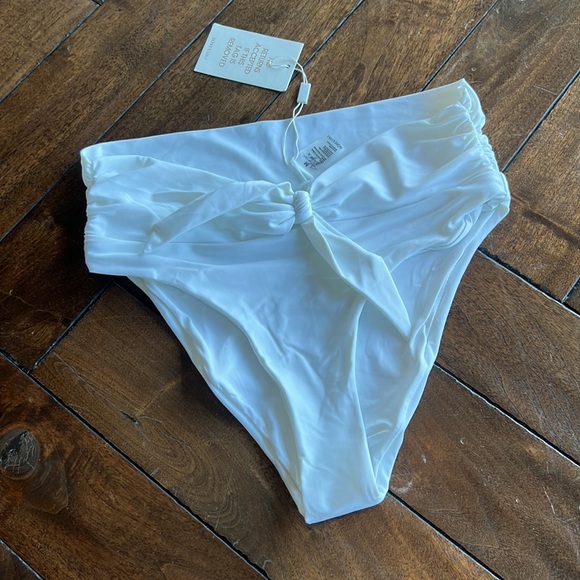 Designer Sonya Swim women’s size medium knotted front bow high waisted bikini - Picture 10 of 10